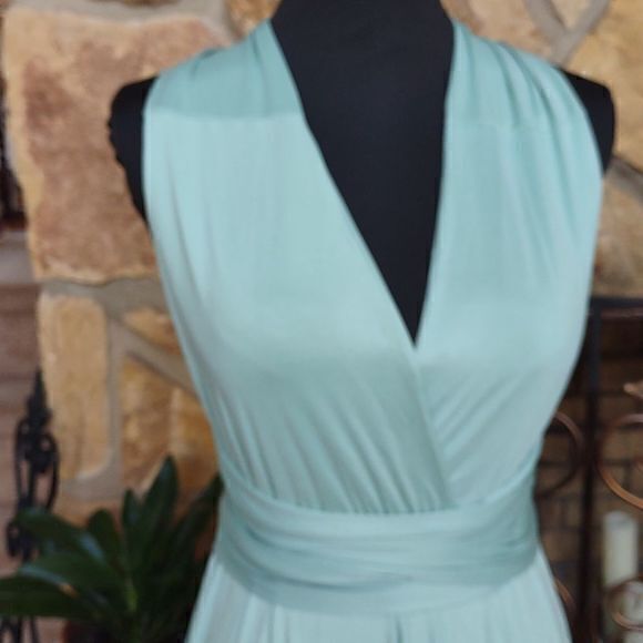 Seafoam Green Infinity Maxi Dress SzM‎ - Picture 2 of 12